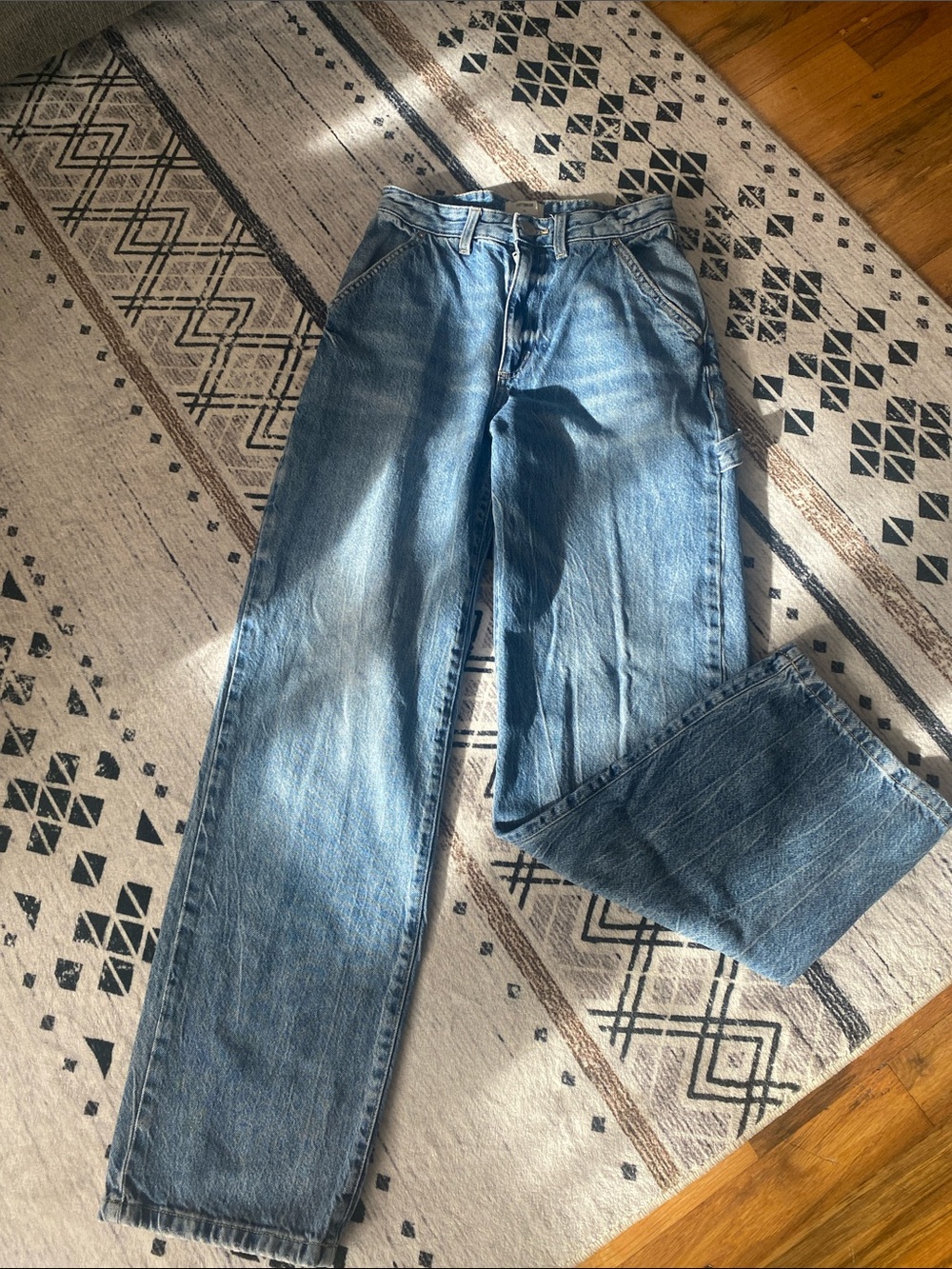 Cotton On Light Blue Straight Leg Jeans